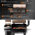 Pellet BBQ Grill With Flame Brolier